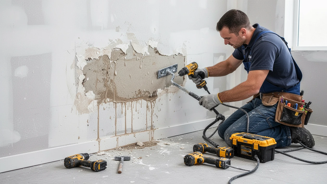 Wall Water Damage Repair