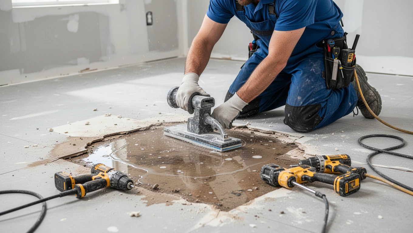 Floor Water Damage Repair